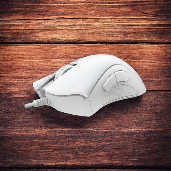 NEW In Box!! Razer DEATHADDER ESSENTIAL Wired Optical Gaming Mouse - WHITE - Picture 4 of 8